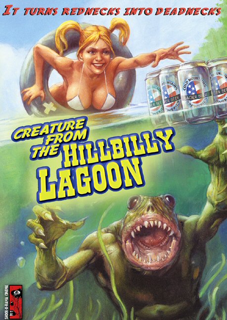Omslag: CREATURE FROM THE HILLBILLY LAGOON